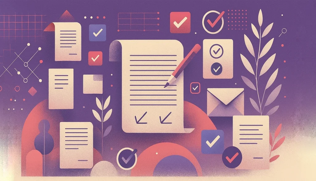 An illustration representing legal agreements and documents.
